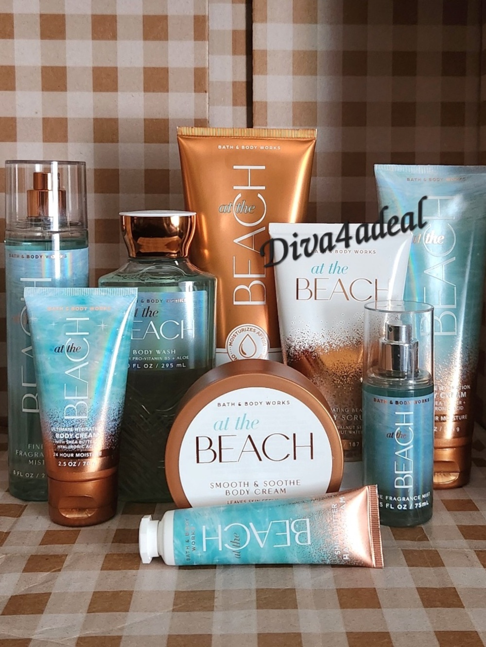 Bath & Body Works AT THE BEACH 9PC Collection Bundle